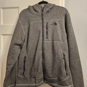 The North Face Men's Gray Zip Up Hoodie